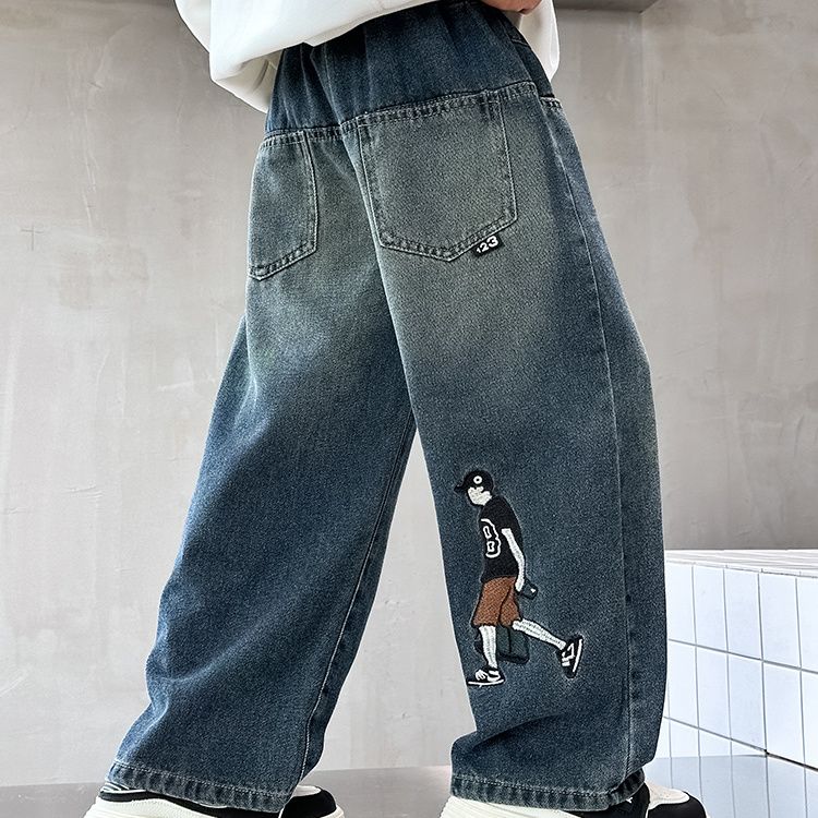 Boys' Fleece-Lined Camouflage Pants: Spring, Fall, and Winter Casual Pants for Kids