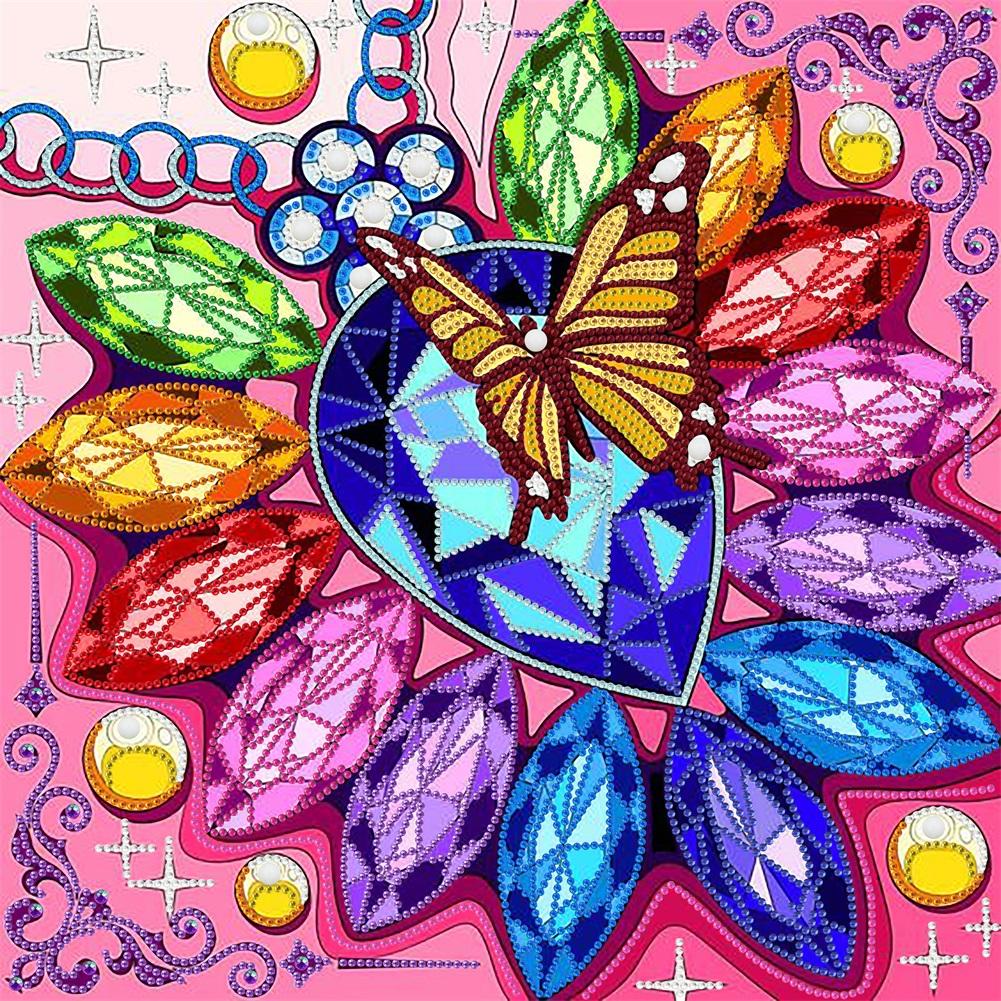 Full Circle Diamantmålning Korsstygnssatser 5D Handgjord Diamantbroderi Landskap Djur Strassmosaik Gåva Hemdekoration DIY Handgjord