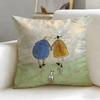 Classic Artist Sam Toft Cushion Cover Soft  EasyWash Pillow Case  Versatile for Couch Bed Travel and Office