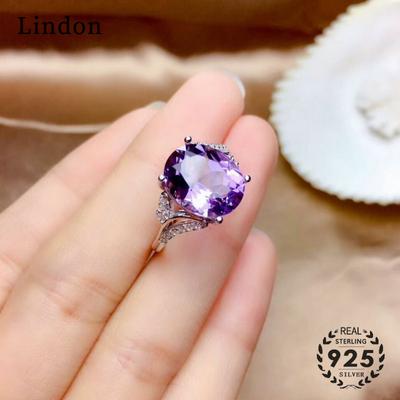 Lindon Classic Copper Alloy Zircon Ring Ladies Jewelry Wedding Promise Party Gift