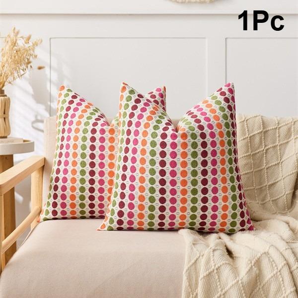 1Pc Modern Nordic Polka Dot Throw Pillow Cover Lightweight Luxury Woven Cushion for Living Room Cojines Decorativos Para Sofá