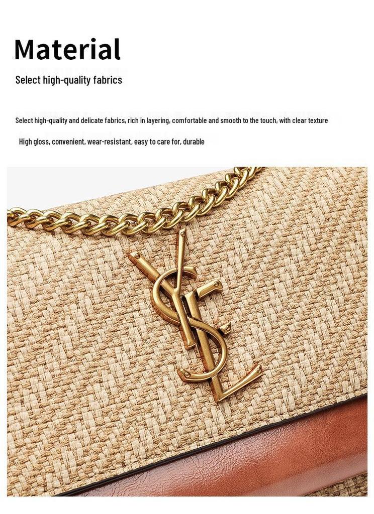 2025 Summer Fashion Tassel Lightweight Luxury Crossbody Shoulder Bag - Trendy Versatile Straw Woven Bag for Women