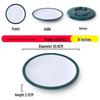 Nordic Round Melamine Shallow Plate for Buffets and Stir-Fry Dishes