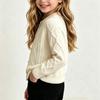 Kids Color Cotton Pullover Neck Sweater for Boys and Girls