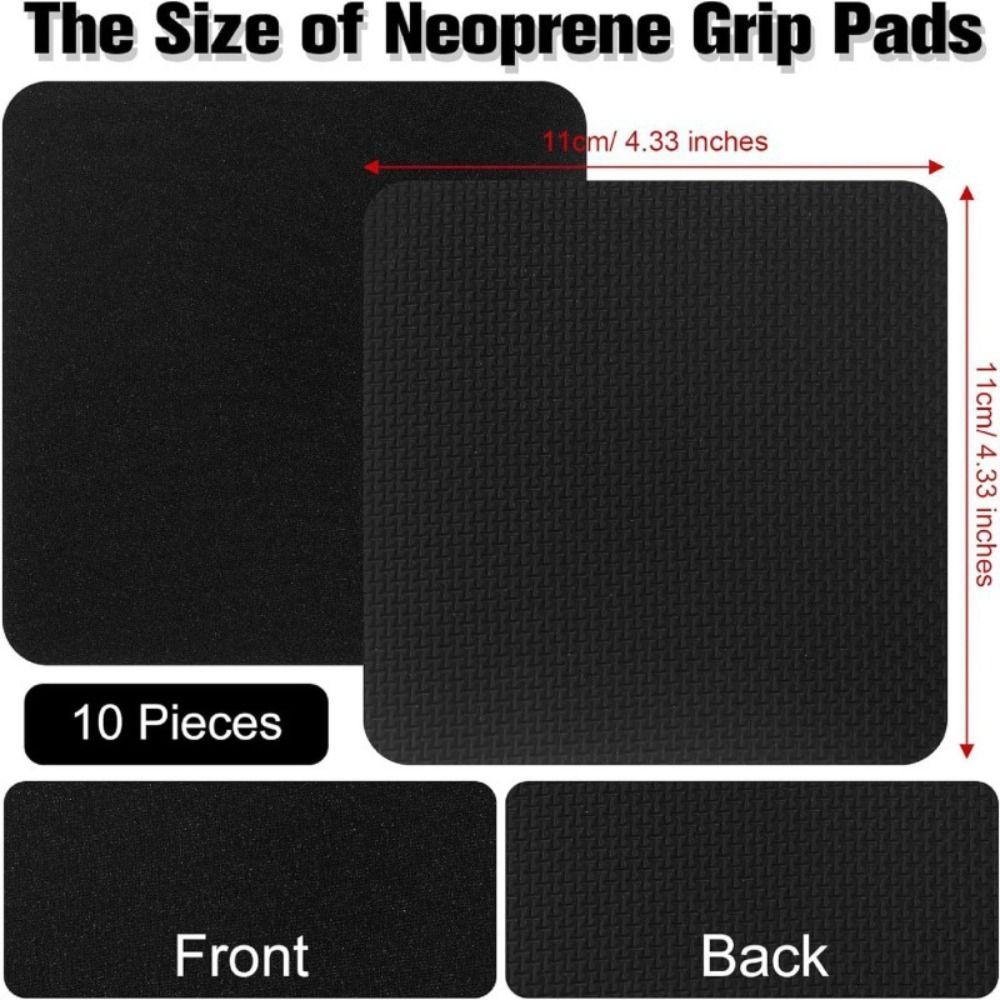10PCS Silicone Weightlifting Hand Protect Pads Square Gym Training Pad  Build Muscle