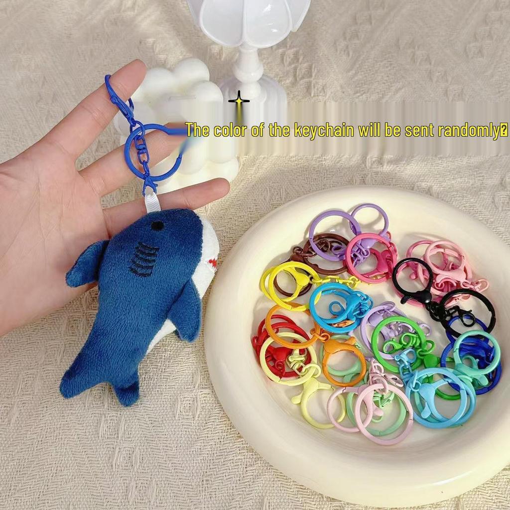 Cross-Border Plush Shark Keychain Pendant - Cute Wedding Toss Doll Bag Charm