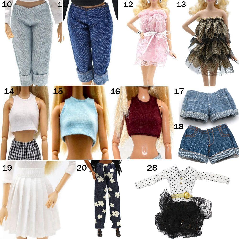 30Cm Doll Clothes Fashion Dress Sweatshirt Coats Tops Pants Vest Everyday Wear For 11.8 Doll Toys Girls Children Gifts