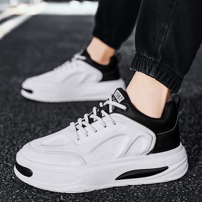 Baskets automne et hiver résistantes à l'usure et antidérapantes course en extérieur plateforme noire chaussures de papa pour hommes chaussures basses décontractées pour hommes