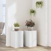 VidaXL Plant Stands 2 Pcs White 30x30x50 Cm Engineered Wood, Flower Stand, Pot Stand, Support for 852915