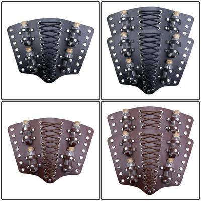 Vintage Alchemie Polsband Antieke Drankfles Armband Steampunk Armbeschermer voor Cosplay Activiteit