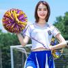 Cheerleading Pom Poms with Handle Cheer Balls Big Gold Silver Red Yellow Blue Hand Dance Pompoms Accessories for Women Girl Kids