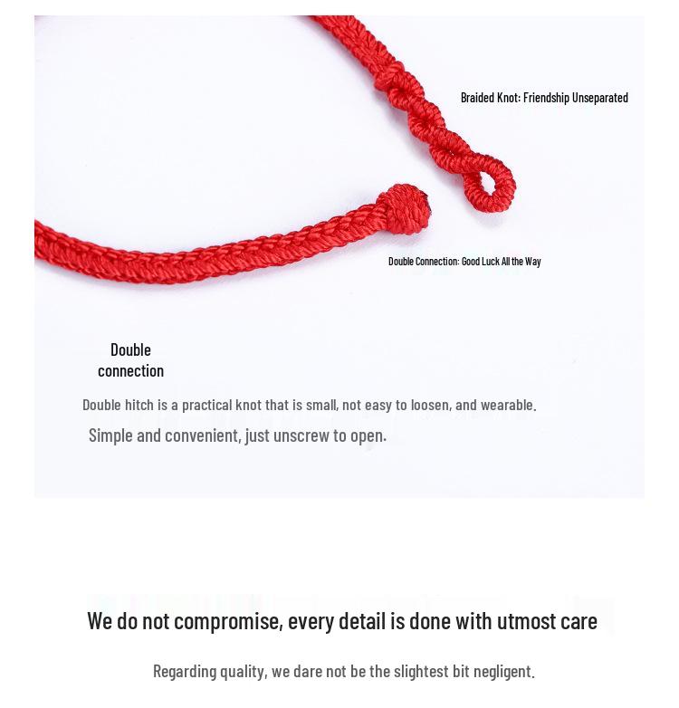 Dragon Knot 3.5mm Red Rope Bracelet, Hand-Woven for Benming Year, Wearable with Gold and Silver Jewelry.