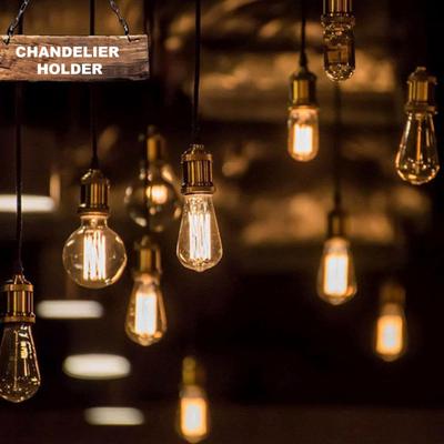 Sada kabelů závěsného světla E27 s velkou šroubovací zásuvkou pro lampu 1m Kabelové závěsné svítidlo Snadná instalace Kovová základna ve vintage stylu pro domácí dekoraci žárovky