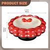 Fruit Bowl with Lid, Snack Serving Bowl, Food Display Rotatable, Made of PET And PP, for