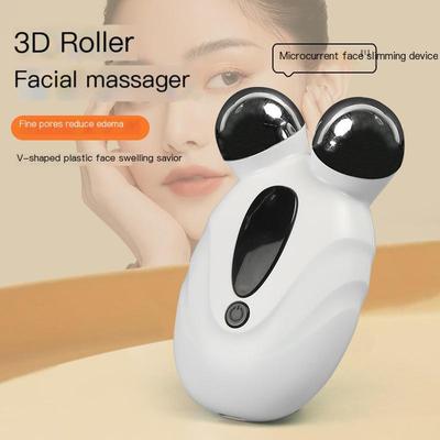 Taşınabilir Mikro Akım Yüz Masaj Aleti 3D Rulolu - Yüz İnceltme, Gözenek Sıkılaştırma ve Cilt Sıkılaştırma için V-Lift Yaşlanma Karşıtı Cihaz