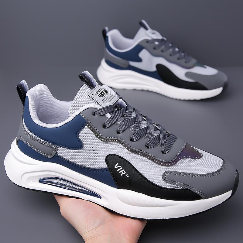 Men's shoes mesh shoes summer 2025 breathable casual shoes trendy mesh lightweight youth running sneakers 2025