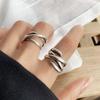 Lan Zhi 925 Sterling Silver Retro Open Ring - Unique Niche Design for Women
