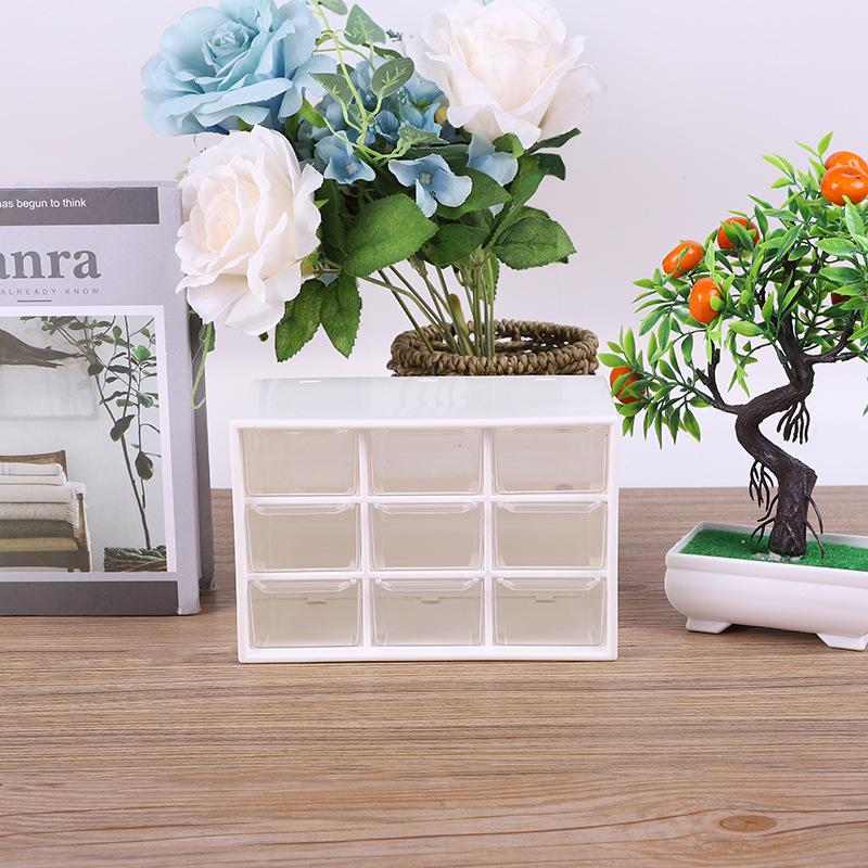 INS Girly Heart Drawer-Type Desktop Storage Box for Stationery & Jewelry