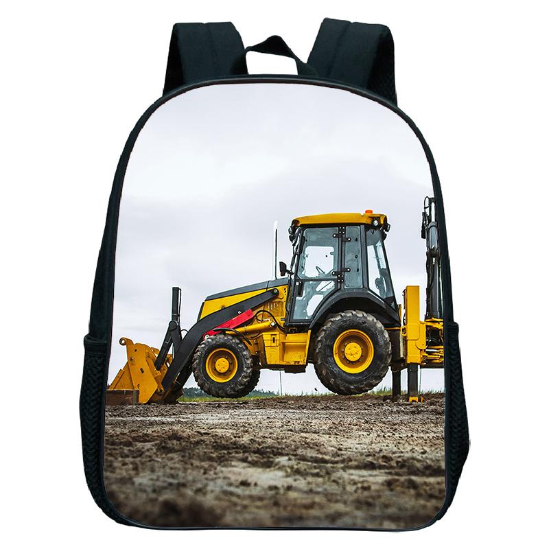 Graafmachine Tractor Print Rugzakken Brandweerauto Boekentas Ambulance Kinderrugzak Jongens Meisjes Kleuterschool Schooltas