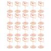 20 st Memoklämma Härlig Roséguld Liten Kuvertform Bordsnummerhållare Fotokortställ för Bröllop Kontor
