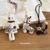 Fabric Color Rope Kitten Rabbit Pendant Necklace Cartoon Cute Versatile Sweater Chain Light Luxury Niche Design Necklace