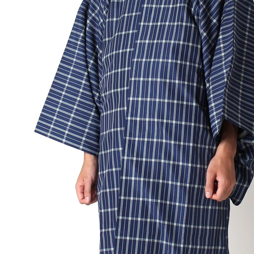 Shoten for Protect your kimono with Rainproof kimono square sleeve with storage bag navy [Kato Men's Kimono] water-repellent treatment! coat, coat,