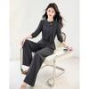 Fashionable temperament 9-inch sleeve two-piece set pants