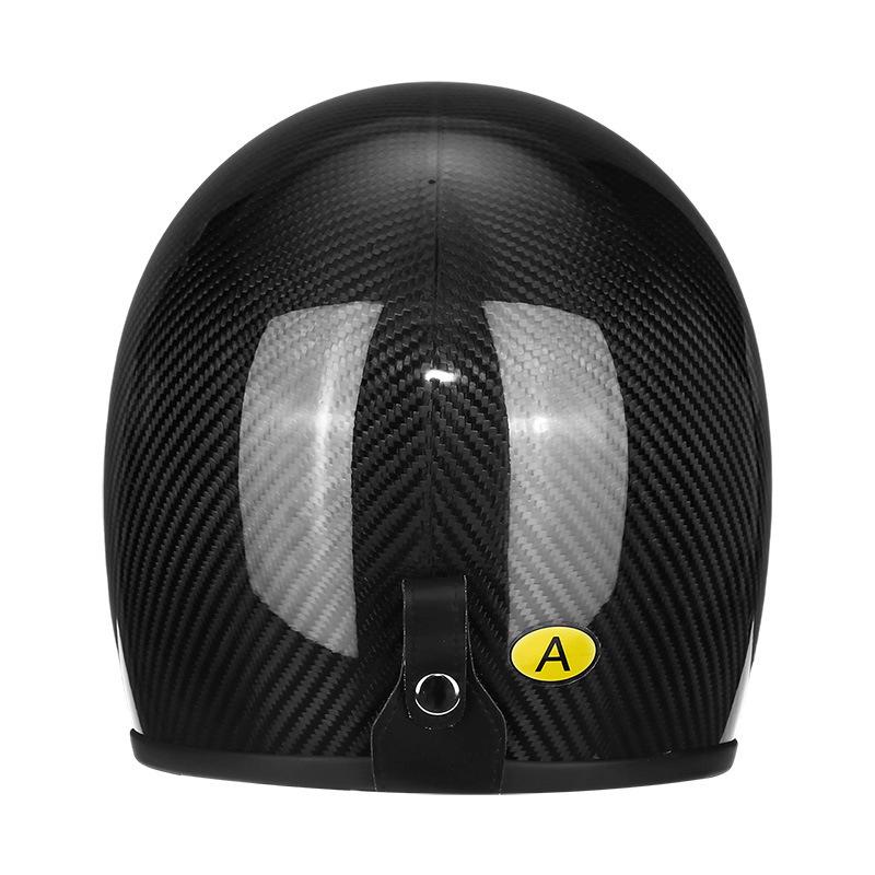 Retro Full Face Motorcycle Helmet - Fiberglass Pig Nose Design for Men & Women, Small Shell, Harley Cruiser Style