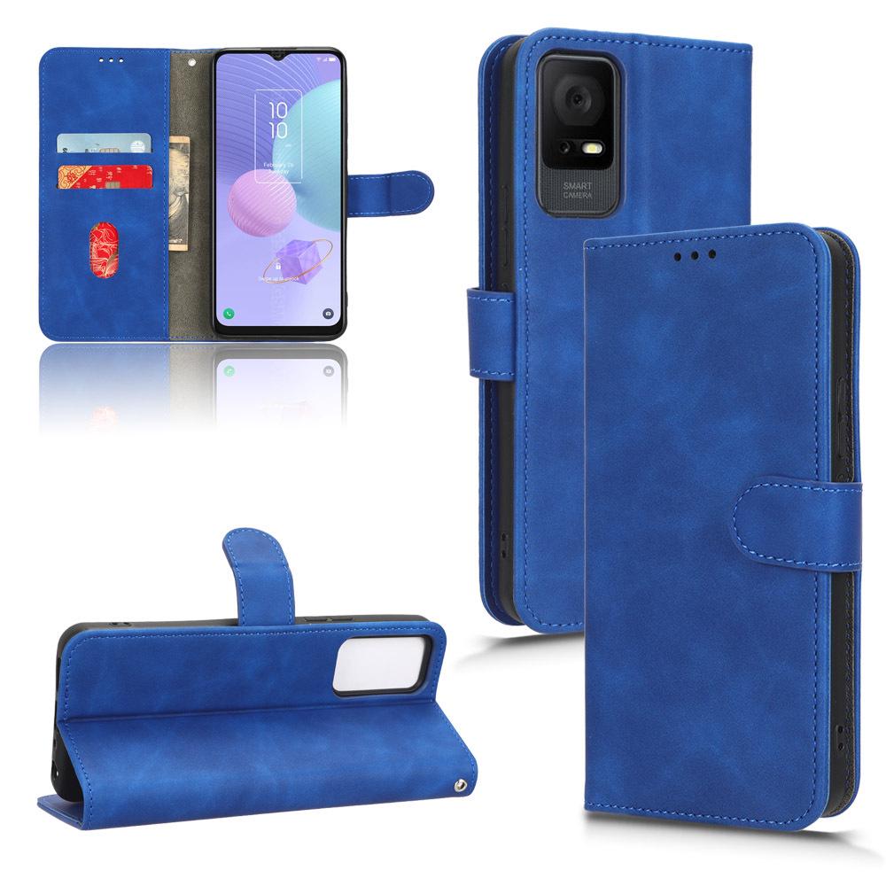 Cross-Border Flip Leather Phone Case for TCL 408/406/T506D/405 - European/American Card Slot