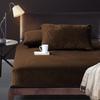 Queen Size Fitted Sheet for Autumn/winter, Terry Cloth, Microfiber Flannel, Warm, Soft,