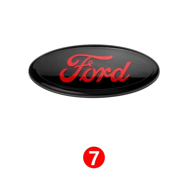 

Car Sticker Ford New 2025 Hot ABS Front Grille Rear Trunk Logo Stickers For Ford Focus Mondeo Edge Fiesta 3D Emblem Badge Design 12.5x5cm