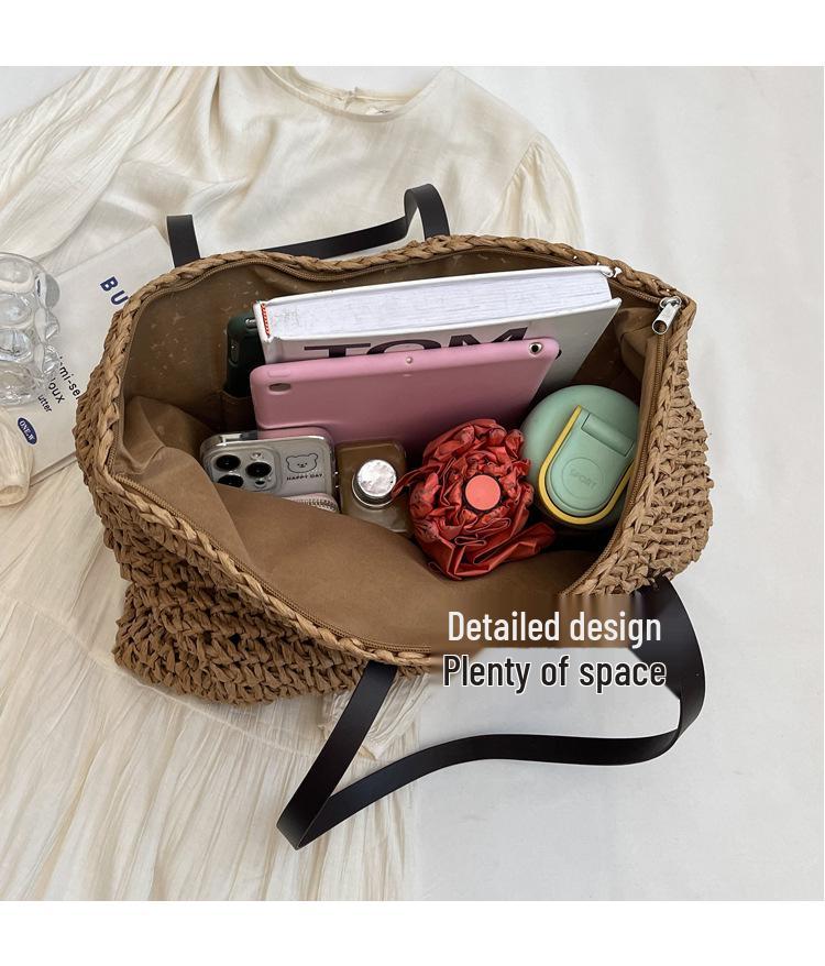 2026 Women's Versatile Large Capacity Woven Crossbody Handbag: Casual, Simple Fashion Shoulder Bag for Commuting