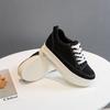 Chaussures muffin polyvalentes nouvelle collection printemps loisirs sports augmentation de la hauteur intérieure semelle épaisse cuir mat chaussures tendance