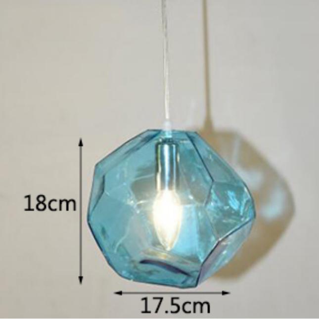 Moderne kreative unregelmäßige Glas Kronleuchter LED Küche Wohnzimmer Restaurant Bar Theke Hotel Loft Bekleidungsgeschäft Beleuchtung