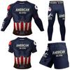 Men's Quick-Dry Fitness Compression Suit: 4-Piece Set for Running and Outdoor Activities