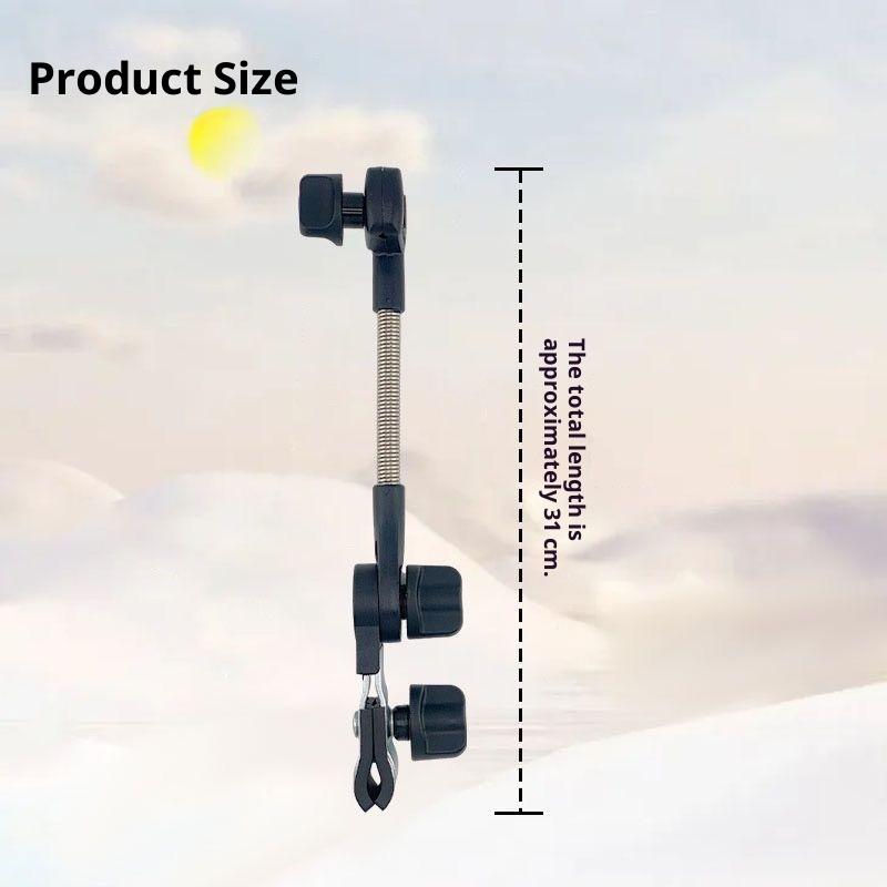 Stainless Steel Bicycle Umbrella Holder Electric Car Support Umbrella Rack Single Bike Seat Baby Stroller Sunshade Support