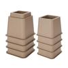Furniture Raisers   Bed Chair Sofa Riser Feet Lift Set 4 x 5"& 4 x 3" Black