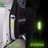 4PCS Car Door Safety Warning Reflective Mark 3D Sticker Car Accessories for Toyota GR Trd Camry Corolla Yaris Chr Auris Avensis T25