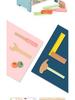 Children's Wooden Tool Box: Educational Workbench Toy for Boys with Simulation Repair, Screw, Nut Disassembly & Assembly Activity.