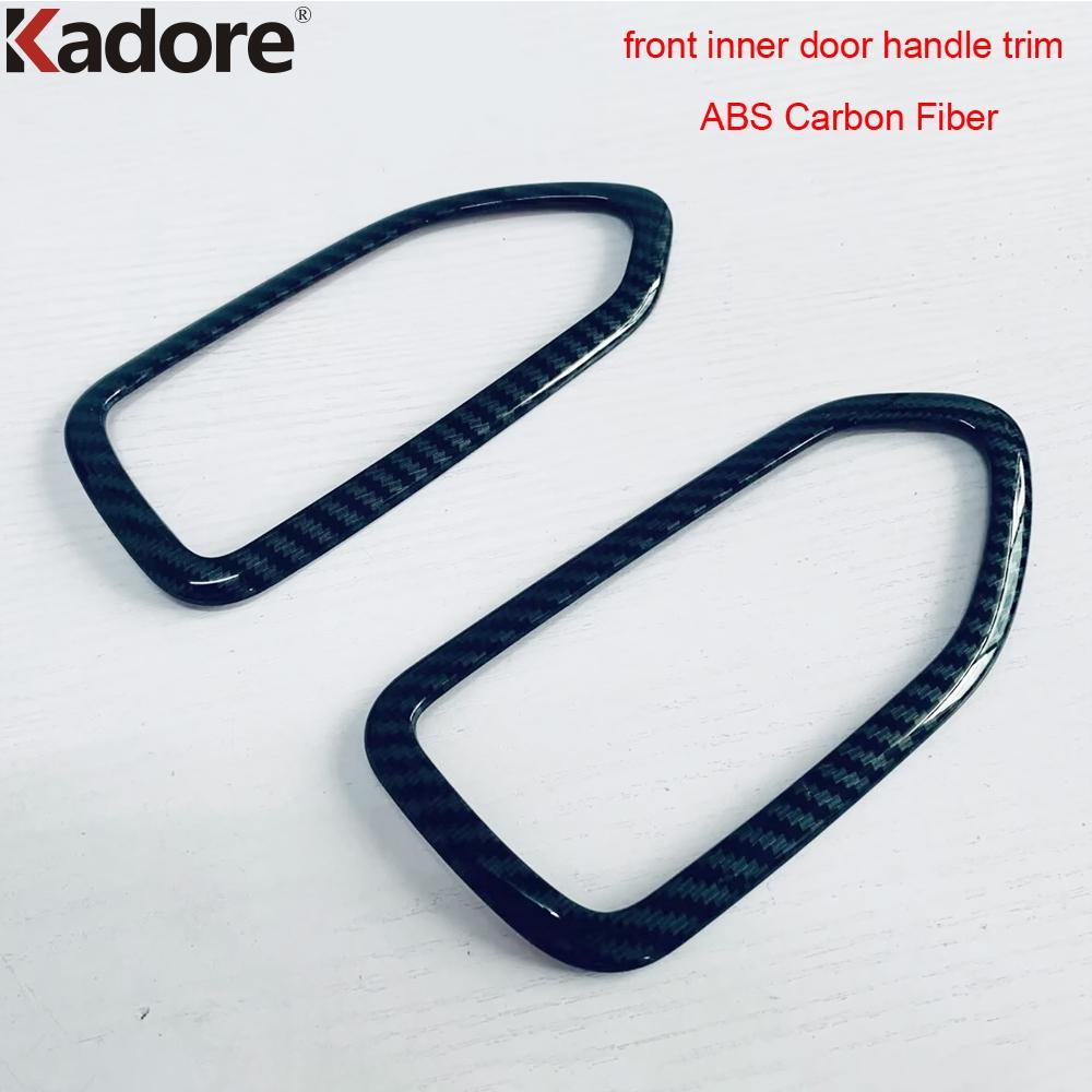 For Toyota Noah VOXY 90   2024 2025 2026 Carbon Fiber Car Inner Door Handle Cover Trim Interior Mouldings Accessories