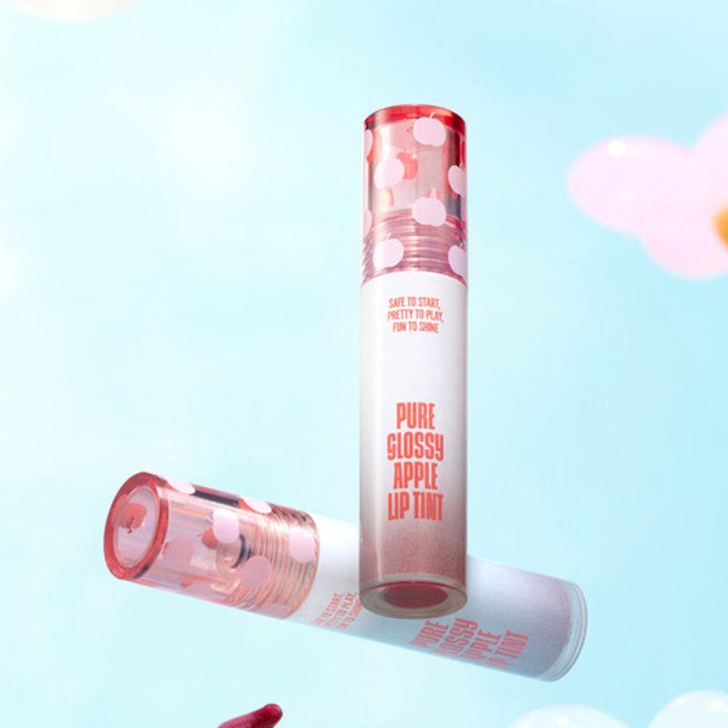 Glossy Apple Lip Tint in Gamhong Red (with keyring)