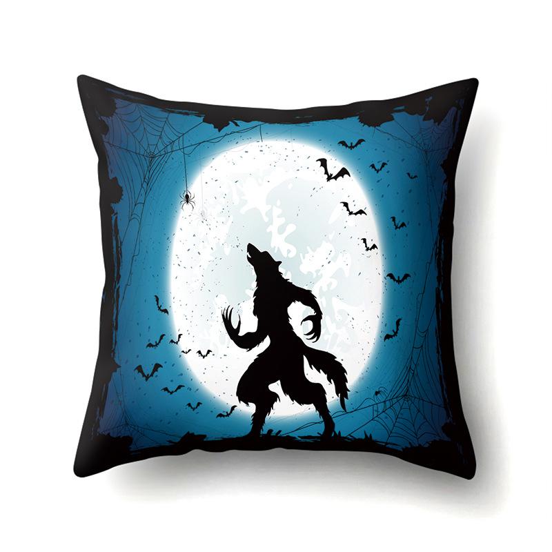 Halloween Pillowcase Car Waist Pillow Pumpkin Sofa Cushion Cover Office Home Living Room Pillowcase