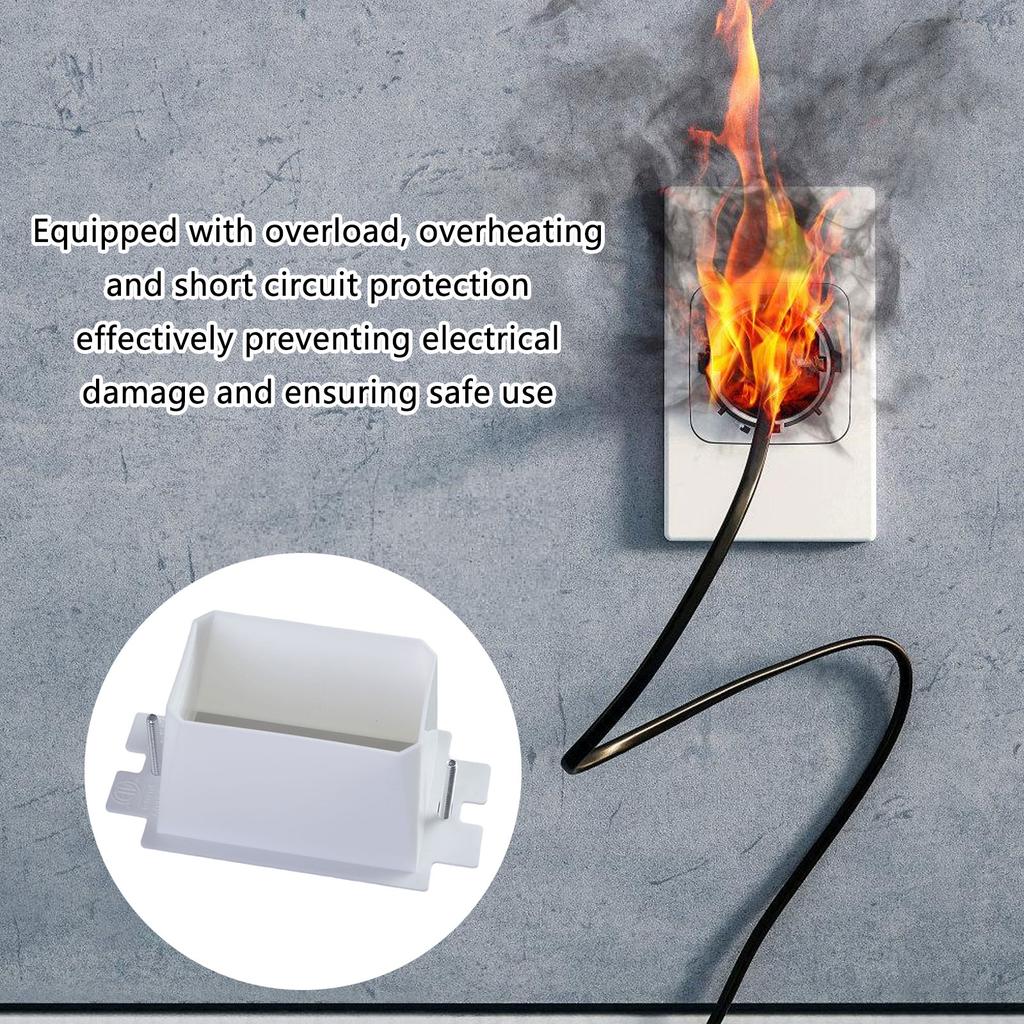 Pack Of 30 Electrical Outlet Box Extenders & Screws Electric Box Extender Set for Single Gang Power Switch Receptacles