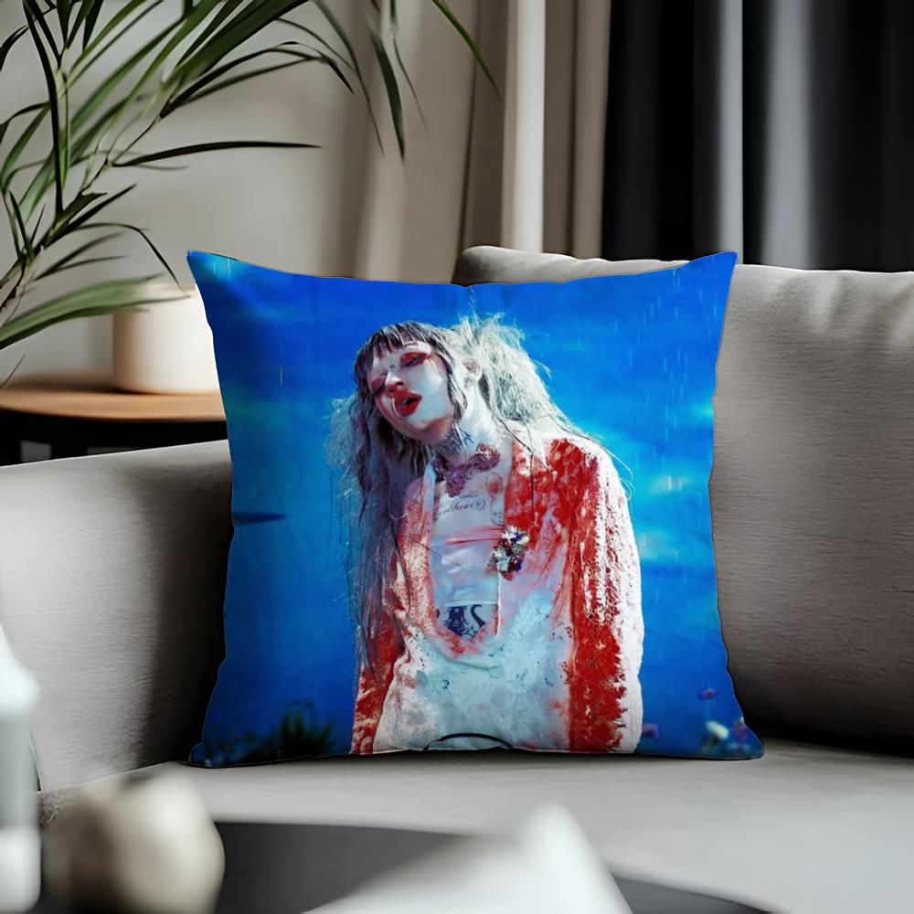 Fashion JJjazmin Beanful Cushion Cover Antidustmite Pillowcase Invisible Zipper Silky Short Plush Sofa Cushion Cover