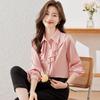 Women's French Ruffled Collar Long-Sleeve Blouse
