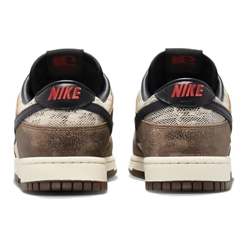 Nike Dunk Low Premium CO.JP Brown Snakeskin Unisex Sneakers Natural Black Ale-Brown FJ5434-120