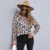 YYFS Women's Fashion Casual Leopard Print Autumn Winter Long Sleeve O-Neck Sweaters