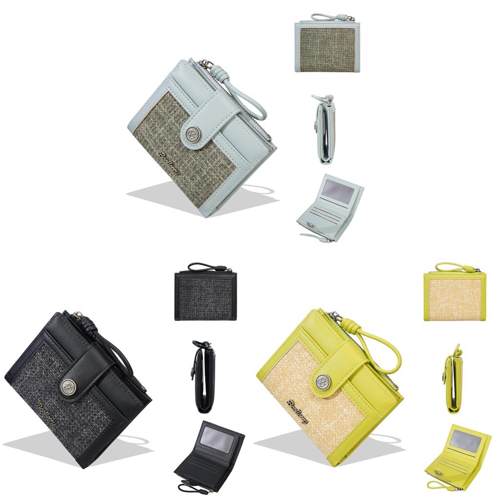 Crossborder Style Leather Wallet For Women With Multiple Card Slots And Zipper Coin Pocket