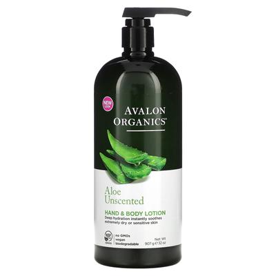 Hand- & Körperlotion, Aloe Duftfrei, 32 oz (907 g)