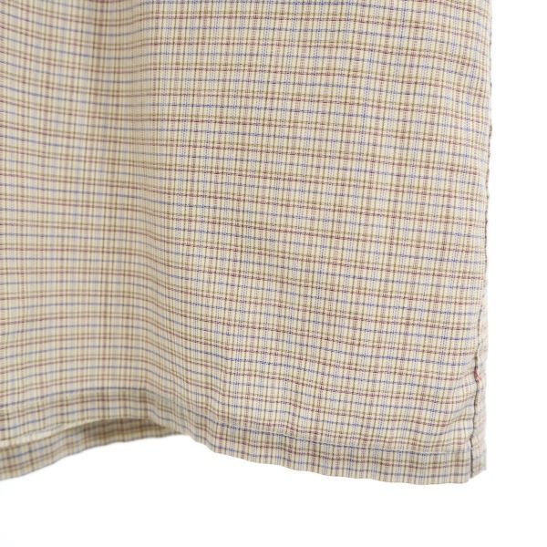 Yves Saint Laurent 80s 90s Old Check Pattern Long Sleeve Shirt Shirt Men's Used